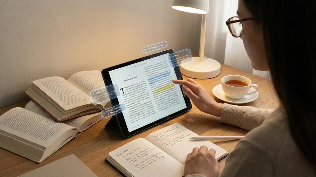 AI learning transforming how people read and interact with books.